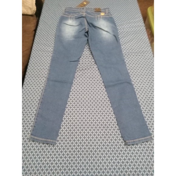 WAIST 30 INCHES SIZE 7 SKINNY JEANS STRETCH DENIM PUSH UP BLUE 7-2 MK1410 SZ7 - Picture 8 of 10